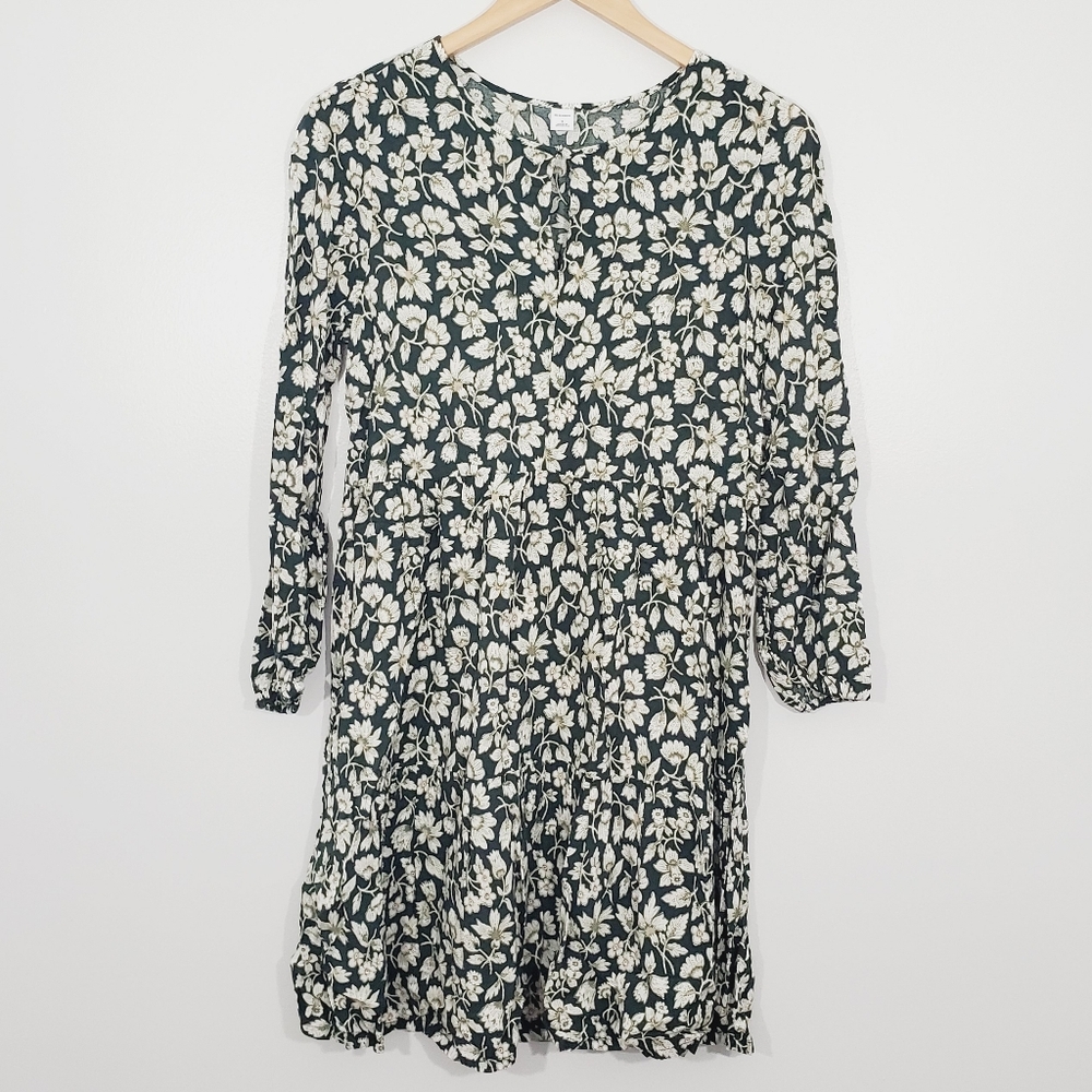 Old Navy green floral dress size small